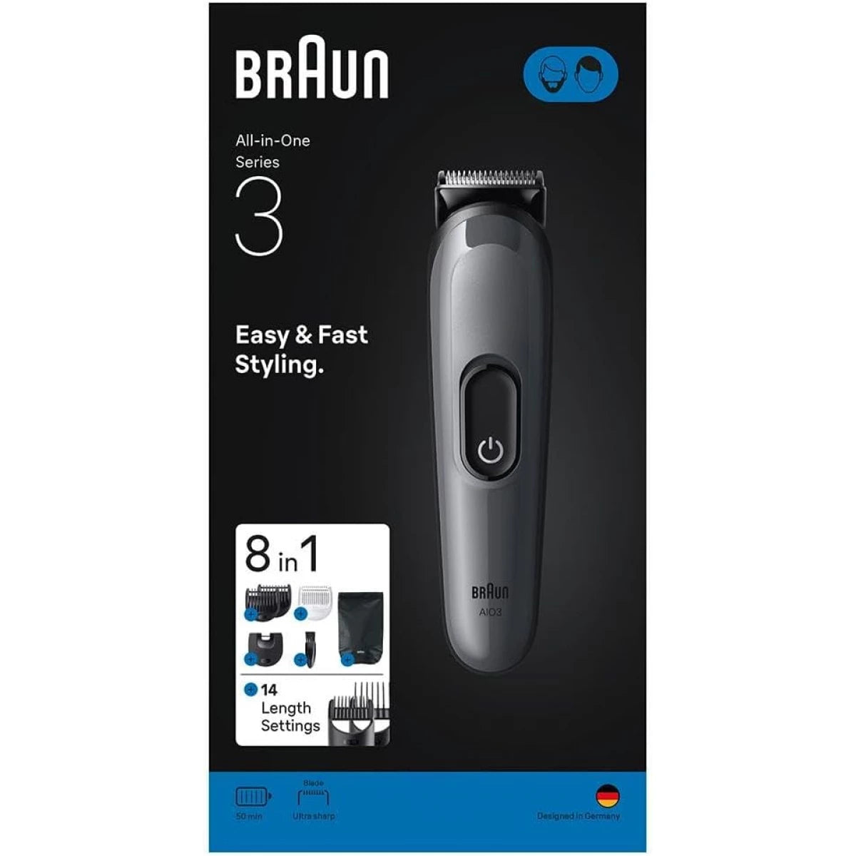 Braun AIO3540 8-in-1 Grooming Kit