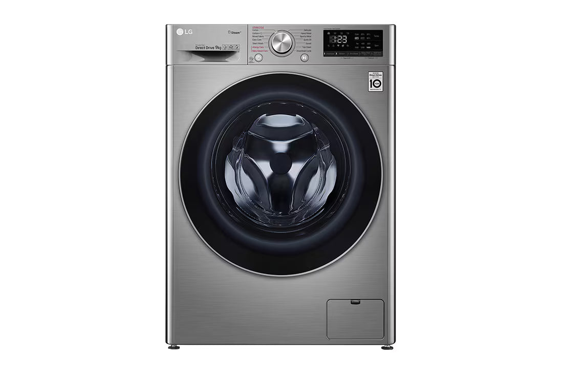 LG F4V5VYL2P 9kg Washing Machine Silver
