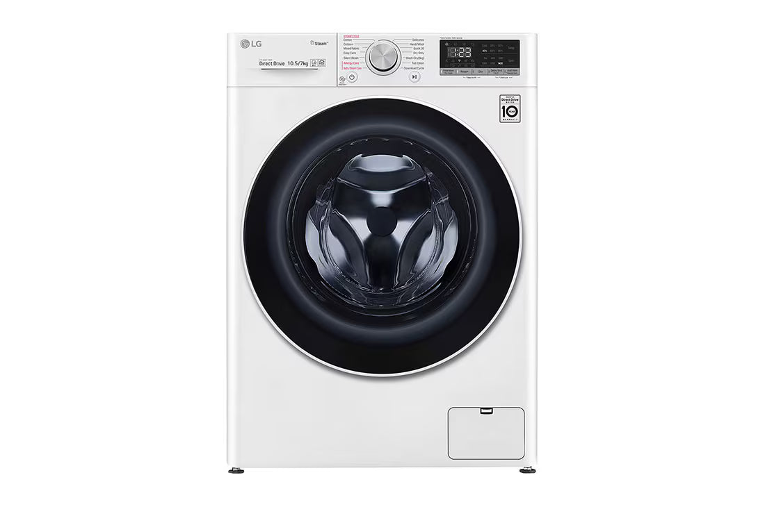 LG F4V5RGP0W 10.5kg/7kg Washer Dryer White