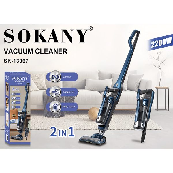 Sokany SK13067 2-in-1 Cordless Vacuum