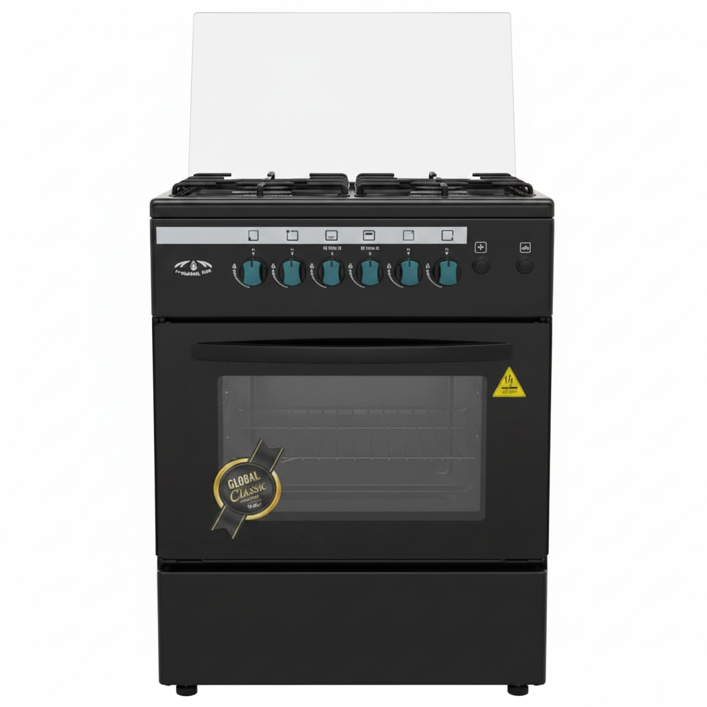 Elegance 7004B 60x60 Gas Cooker Black