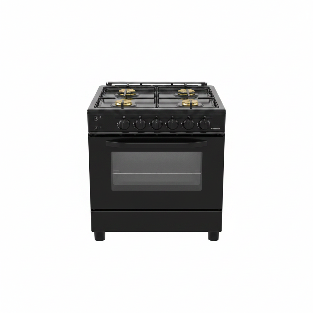 Fresh 16864 60x60 Gas Cooker Black