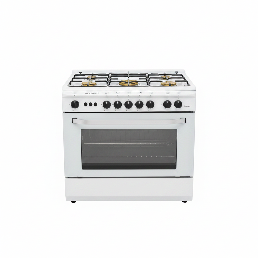 Fresh 18109 5-Burner Gas Cooker White