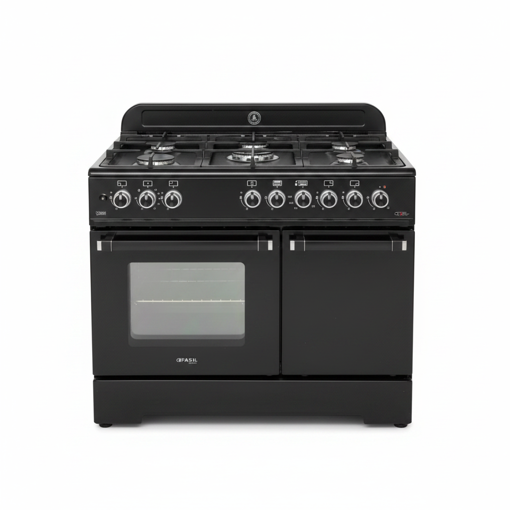General Gold 1100 5-Burner Gas Cooker Black