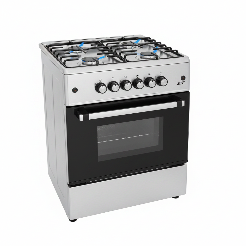 JET General Gold 7100 60x60 Gas Cooker Silver