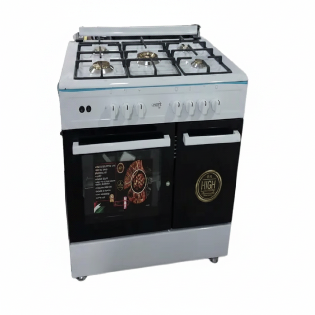 General Naf 97W 5-Burner Gas Cooker White
