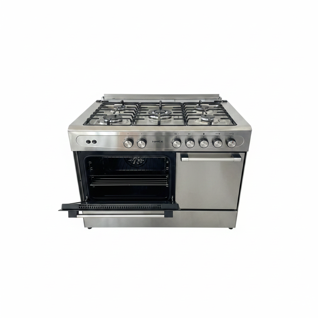 Luxell GN955 5-Burner Gas Cooker Silver