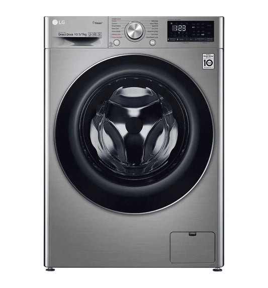 LG F4V5RGP2T 10.5kg/7kg Washer Dryer Silver