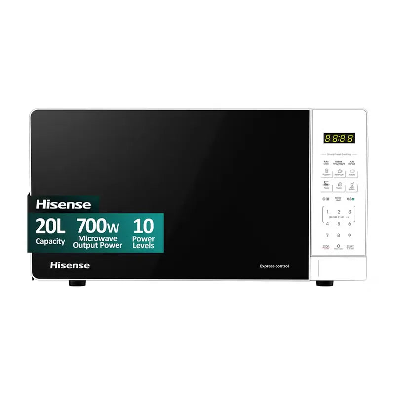 Hisense 20MOWS15 White Touch Microwave - 20L