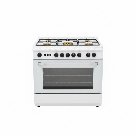 Fresh 18109 5-Burner Gas Cooker White