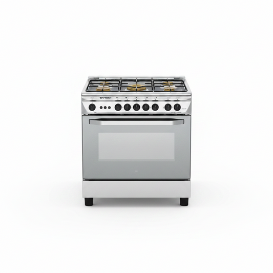 Fresh 18150 5-Burner Gas Cooker Silver