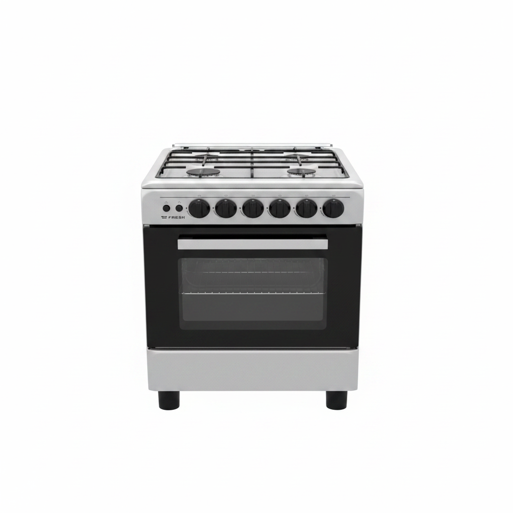 Fresh 19305 50x50 Gas Cooker Silver