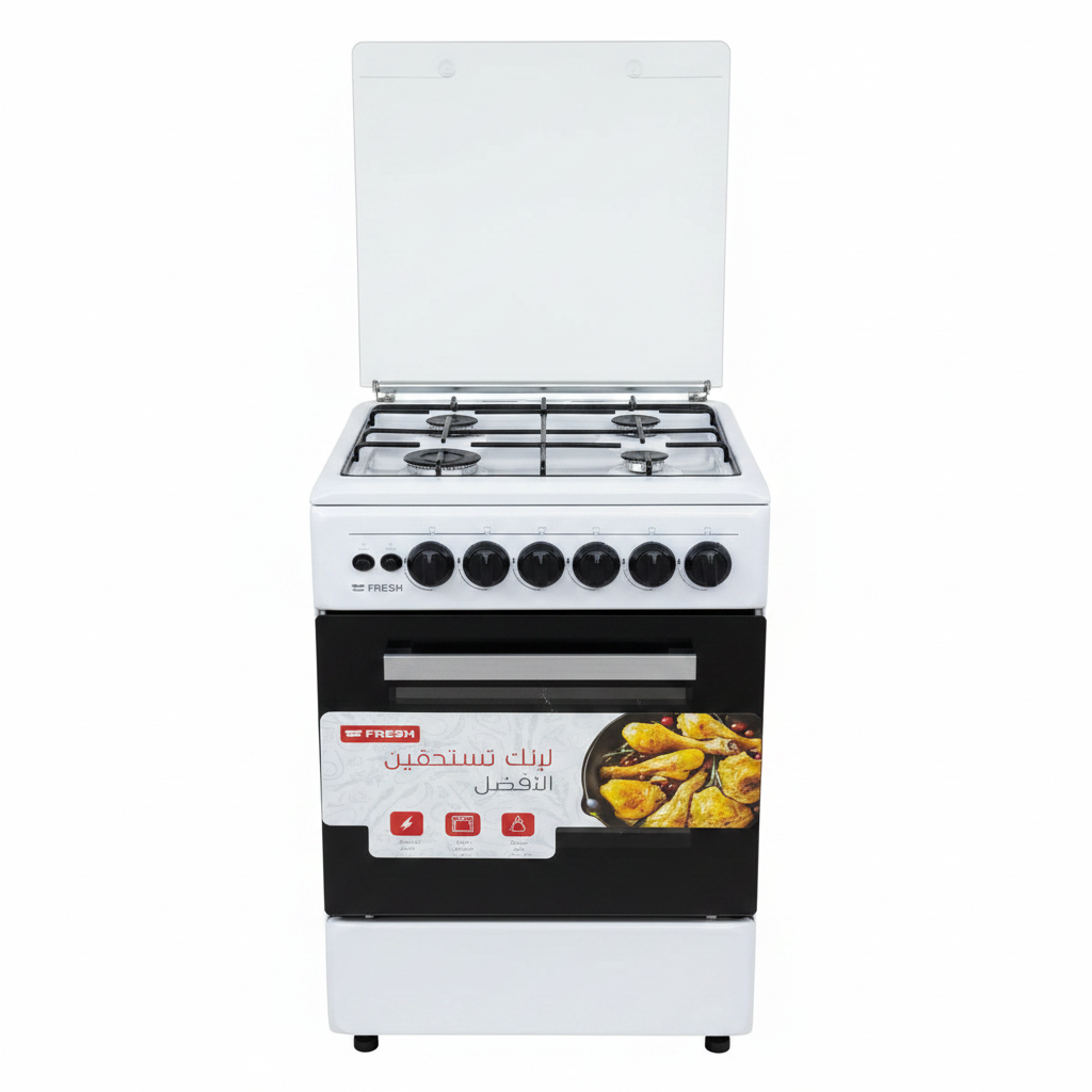Fresh 19307 50x50 Gas Cooker White