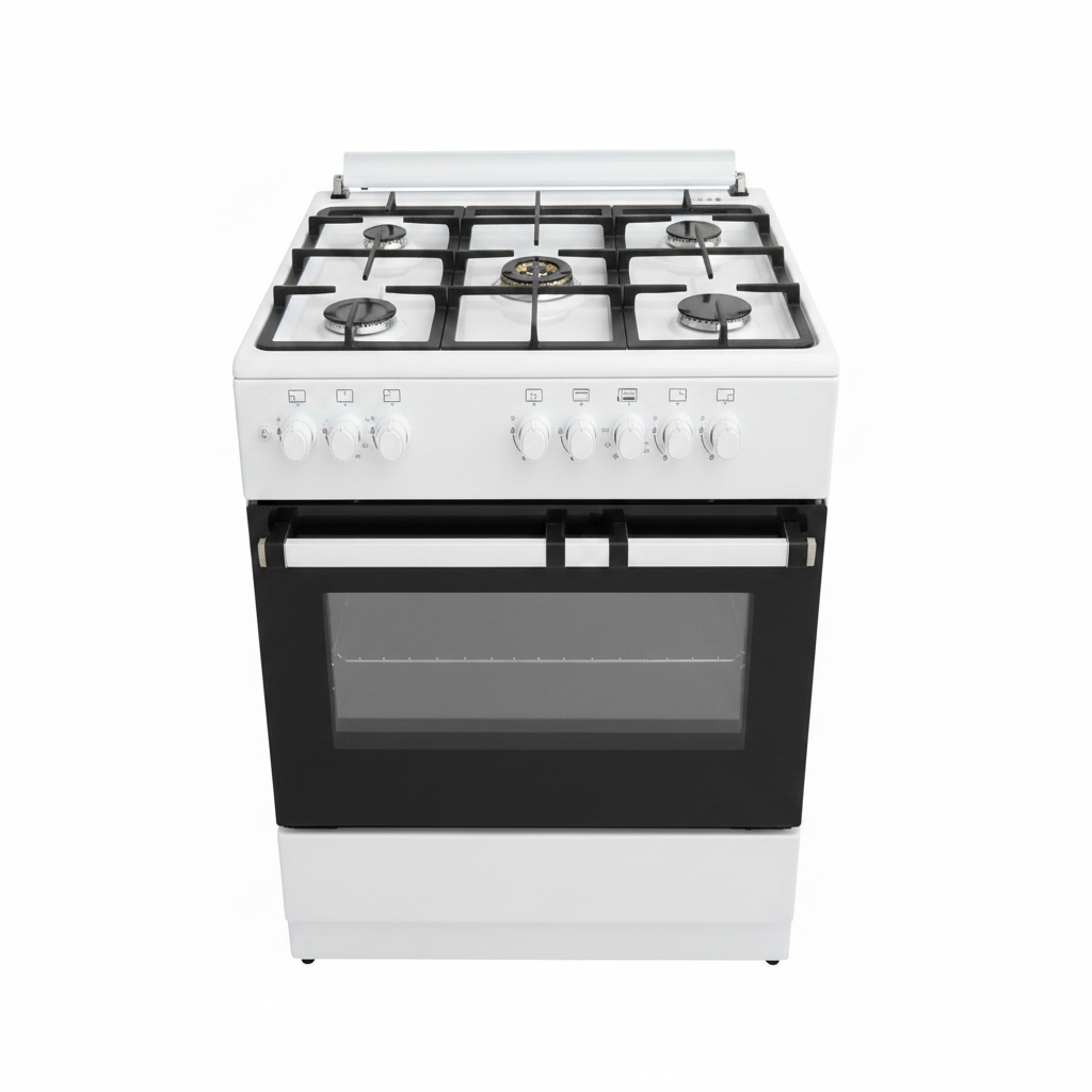 General Gold 5011 5-Burner Gas Cooker White