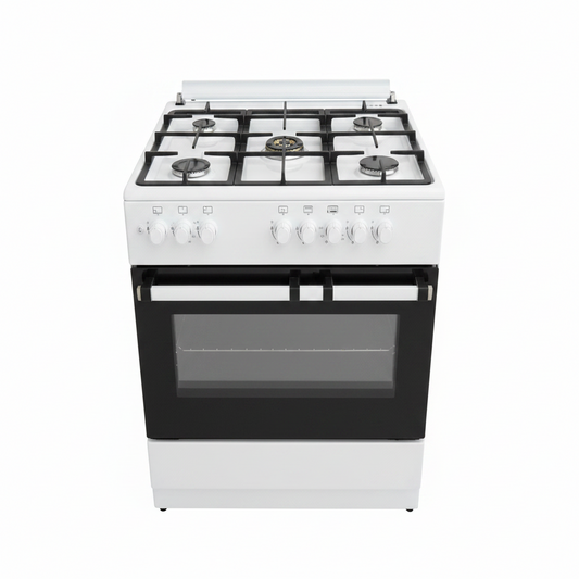 General Gold 5011 5-Burner Gas Cooker White