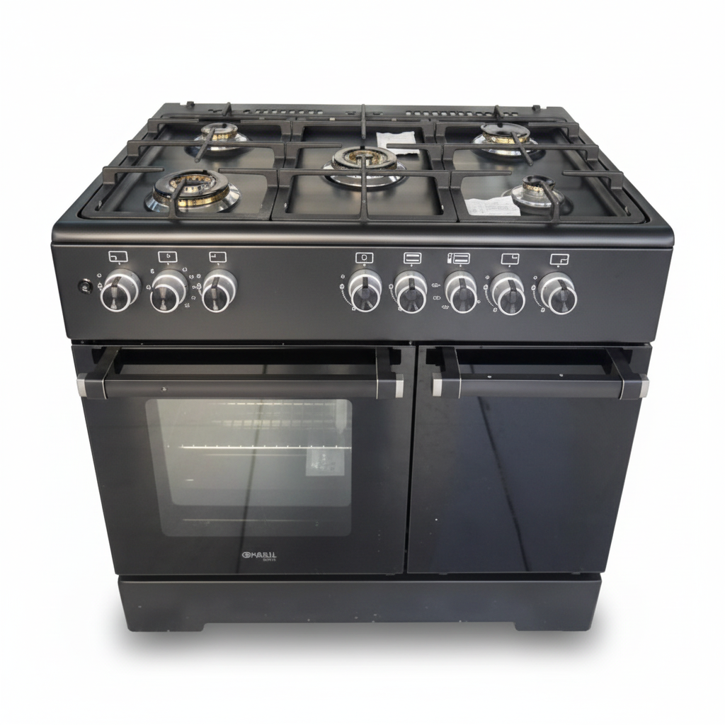 General Gold 50G2 5-Burner Gas Cooker Black