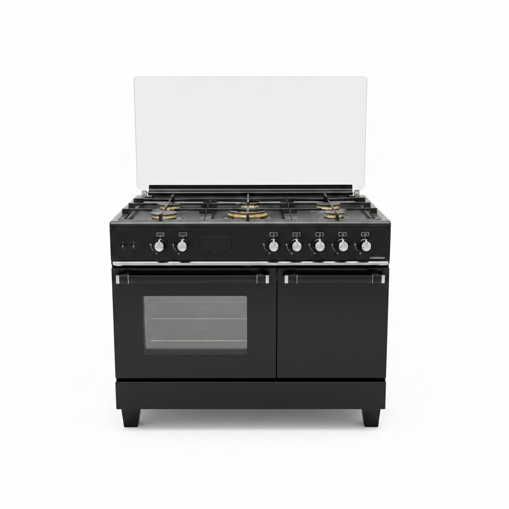 General Gold 5200B 5-Burner Gas Cooker Black