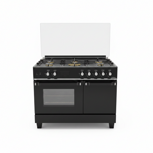 General Gold 5200B 5-Burner Gas Cooker Black