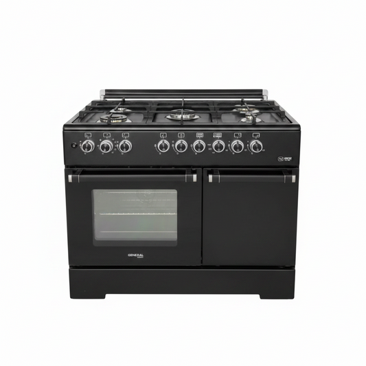 JET General Gold 7000B 5-Burner Gas Cooker Black