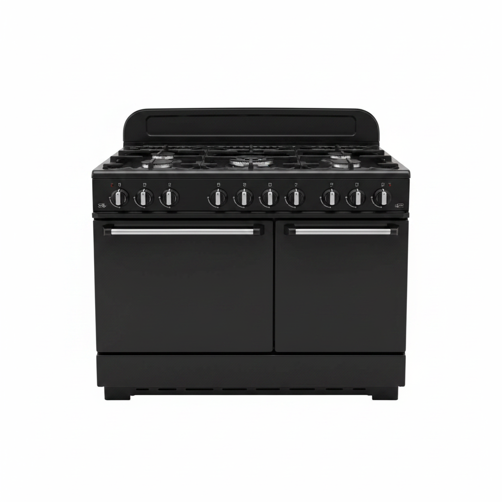 General Lux 999 5-Burner Gas Cooker Silver