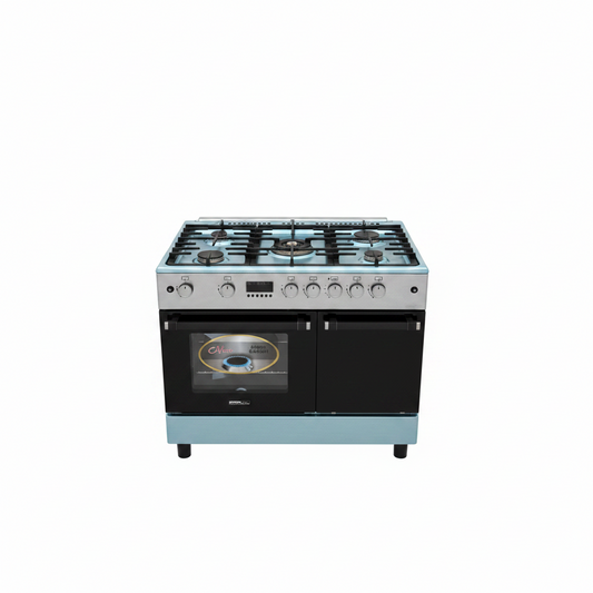 General Lux B59 5-Burner Gas Cooker Silver