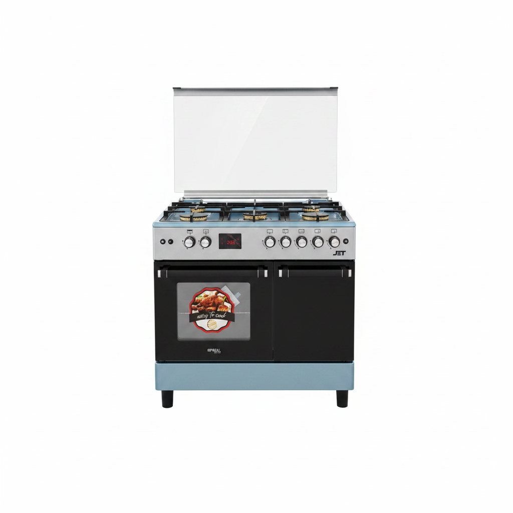 JET 5100S 5-Burner Gas Cooker Silver