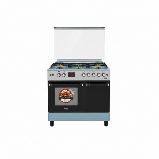 JET 5100S 5-Burner Gas Cooker Silver