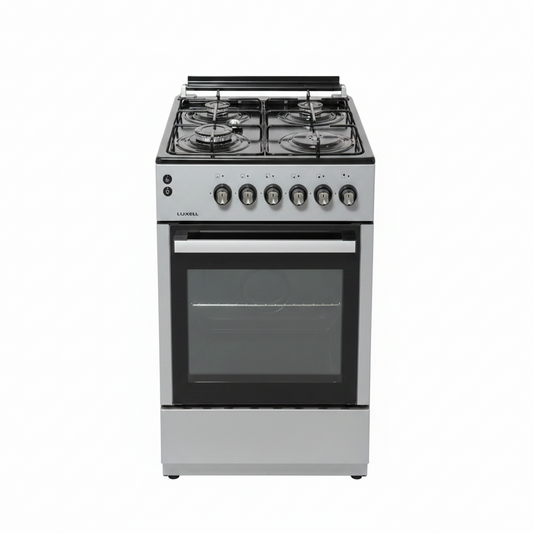 Luxell 6640S 60x60 Gas Cooker Silver