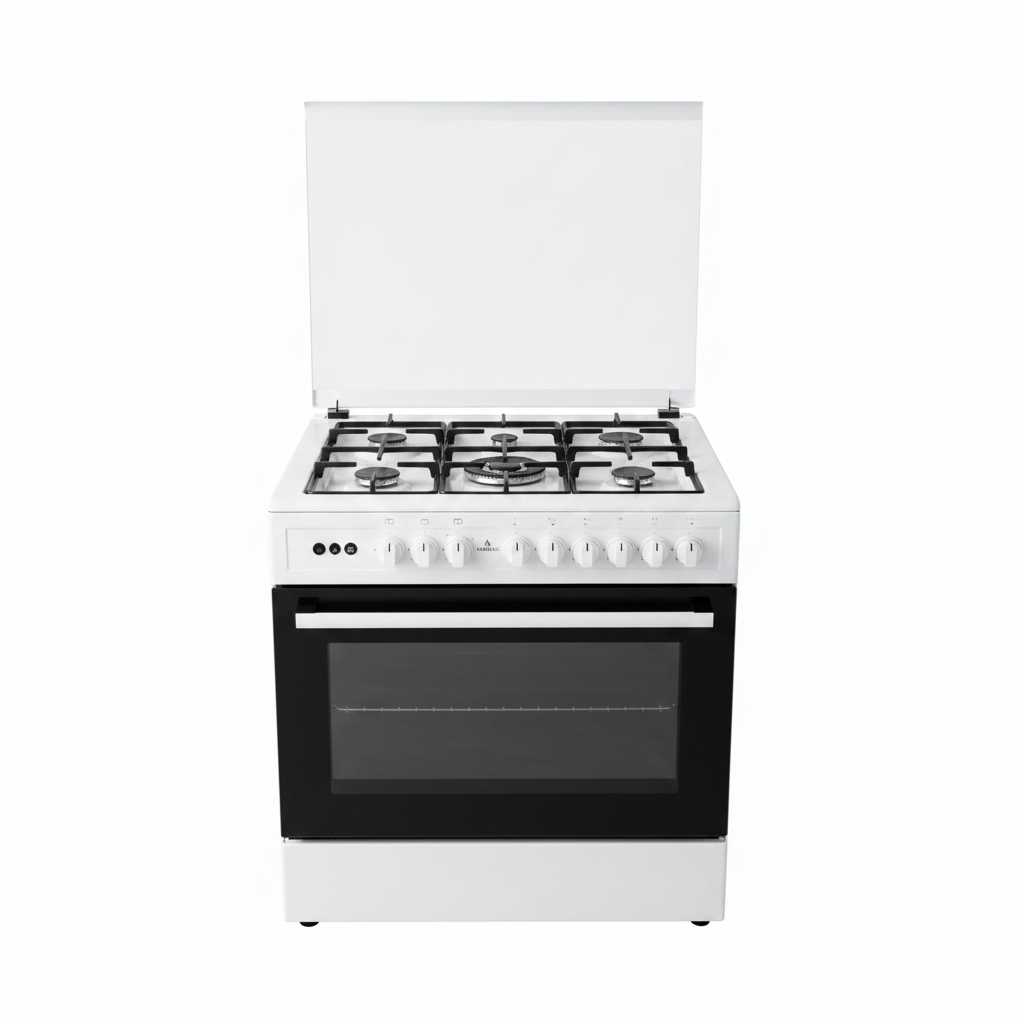 Luxell 666W 6-Burner Gas Cooker White