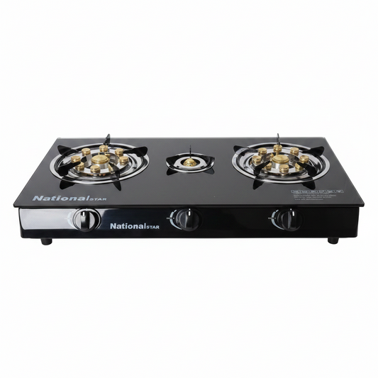 National Star E1 8001 3-Burner Gas Stove