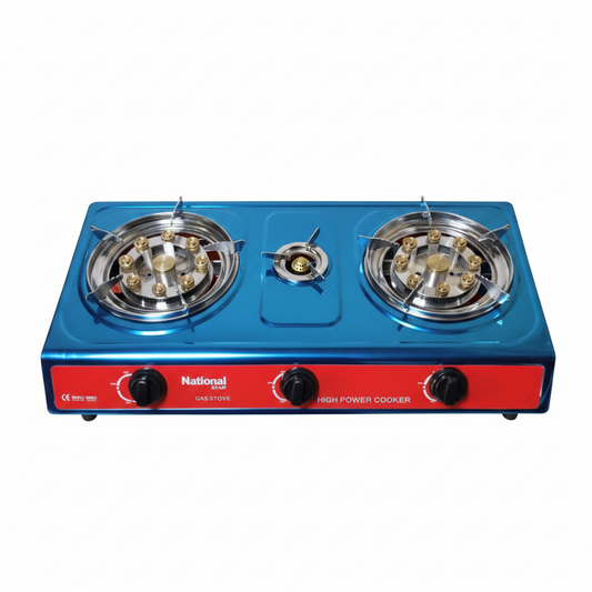 National Star E5 3-Burner Gas Stove