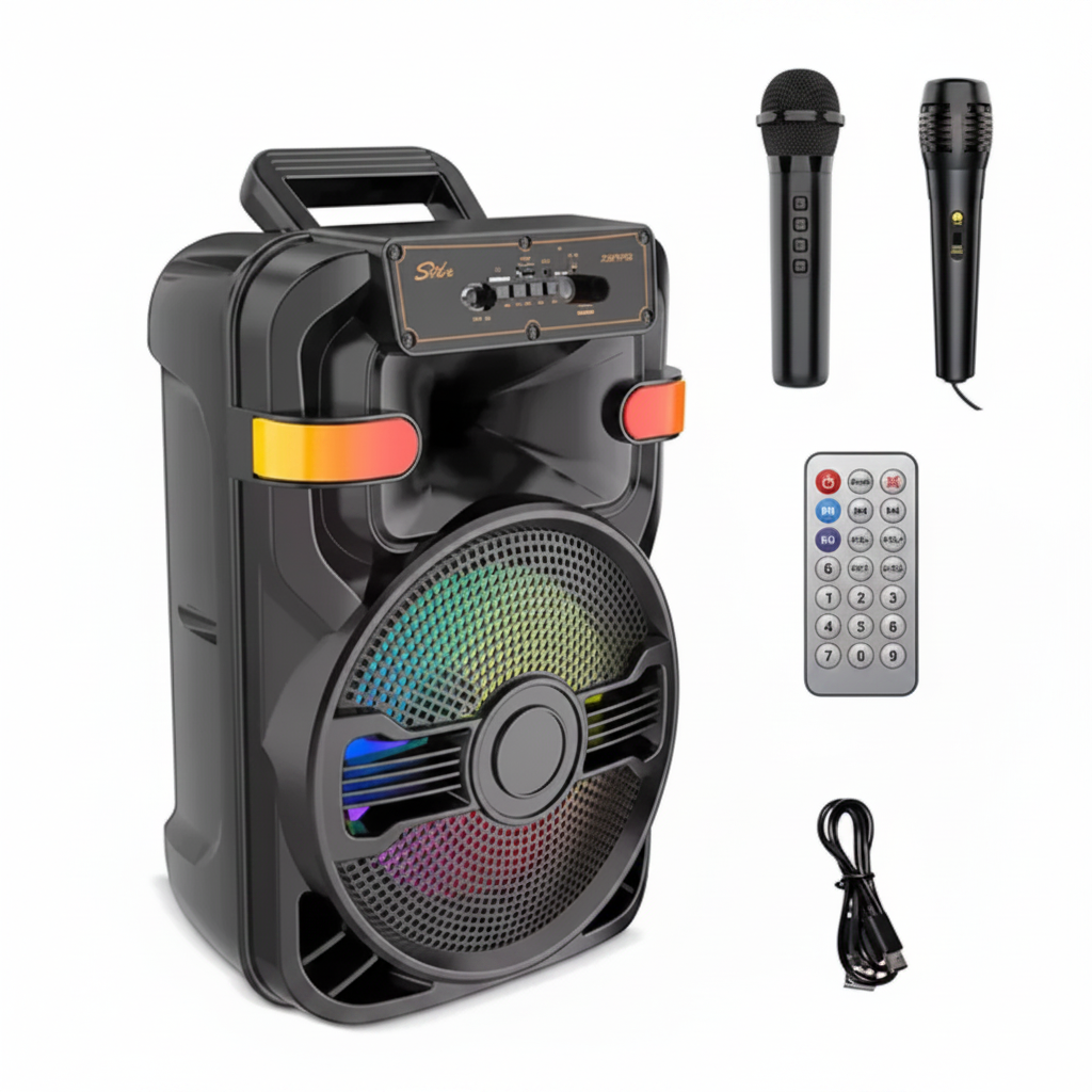 Sing-E ZQS10102 10-inch speaker with microphones and remote