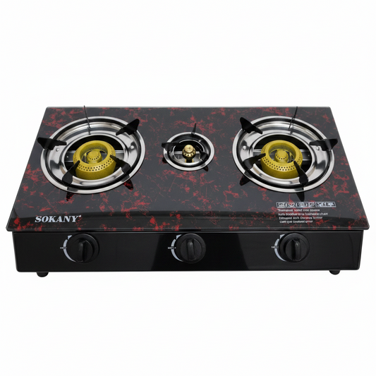 Sokany SK-07094 3-Burner Gas Stove
